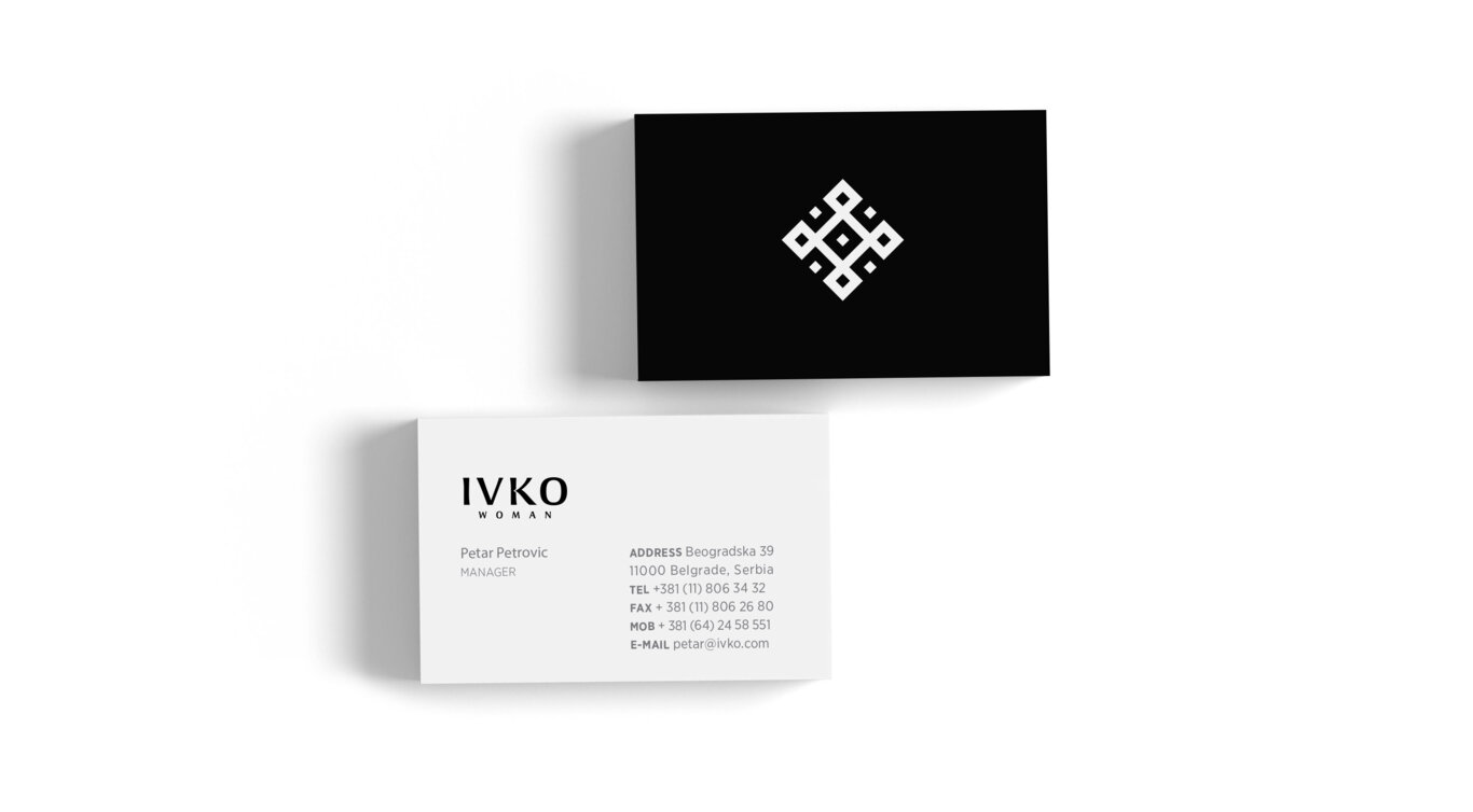 branding, visual identity, logo, logotype, printed material, business card, Ivko